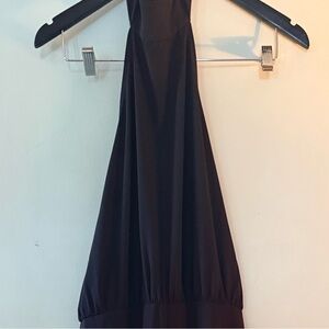 Lulus. Size large.  Backless Elegant Black pants set